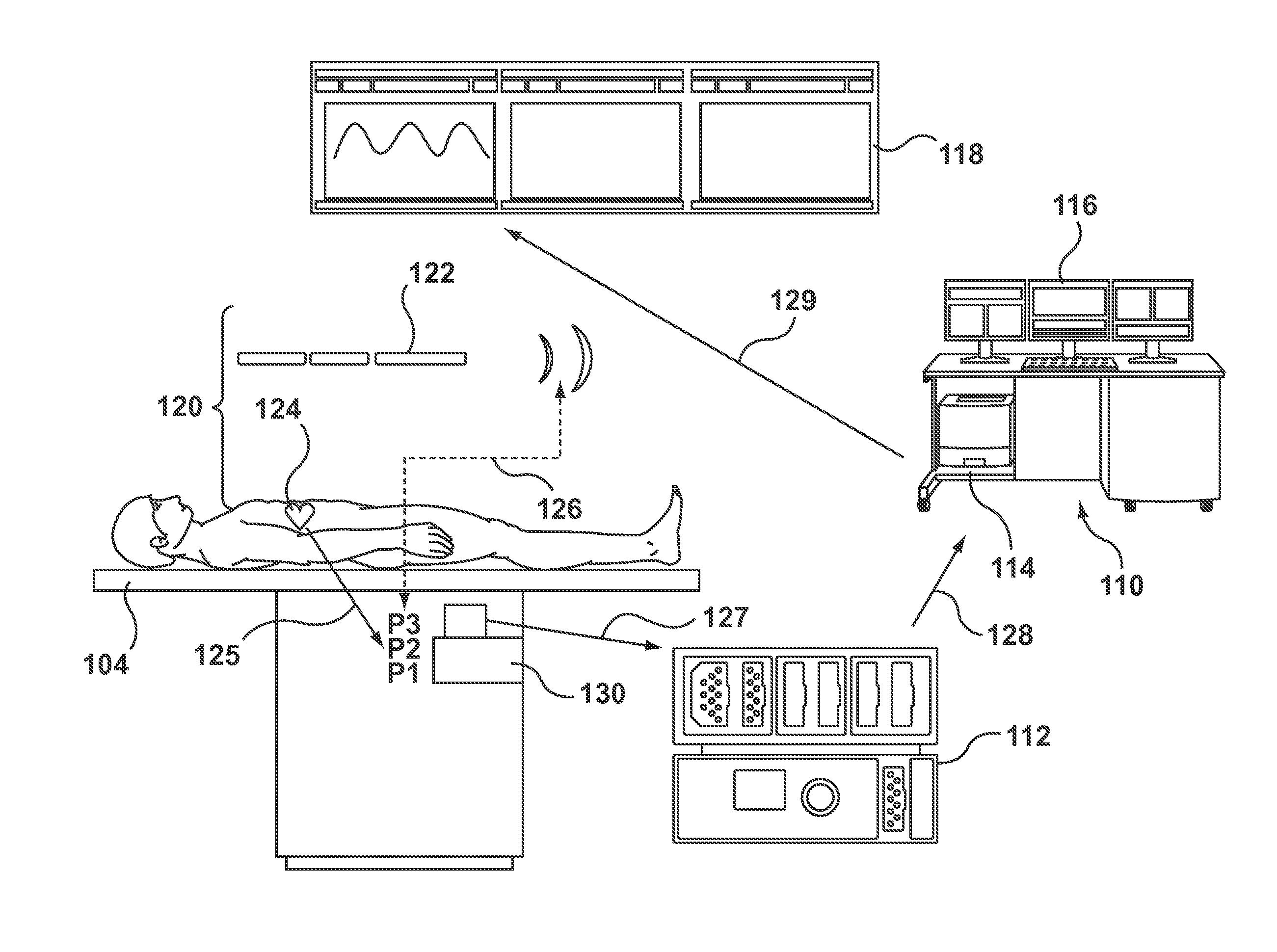 System and method of integrating a fractional flow reserve device with a conventional hemodynamic monitoring system