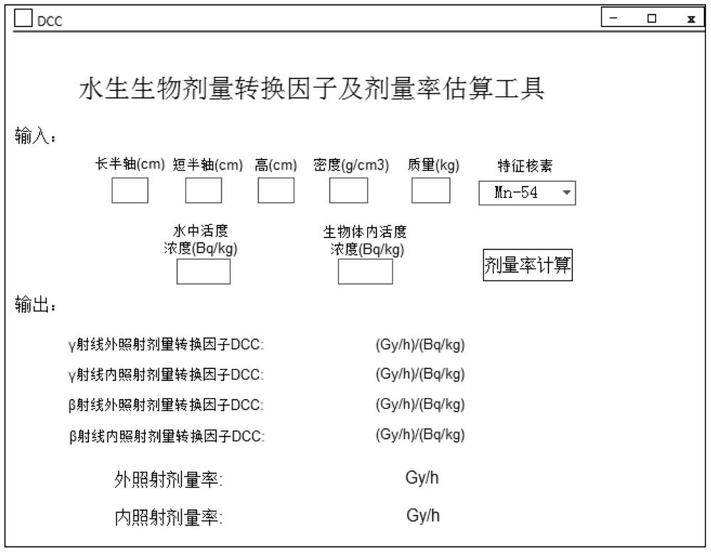 Calculation method of dose conversion factor for aquatic organisms