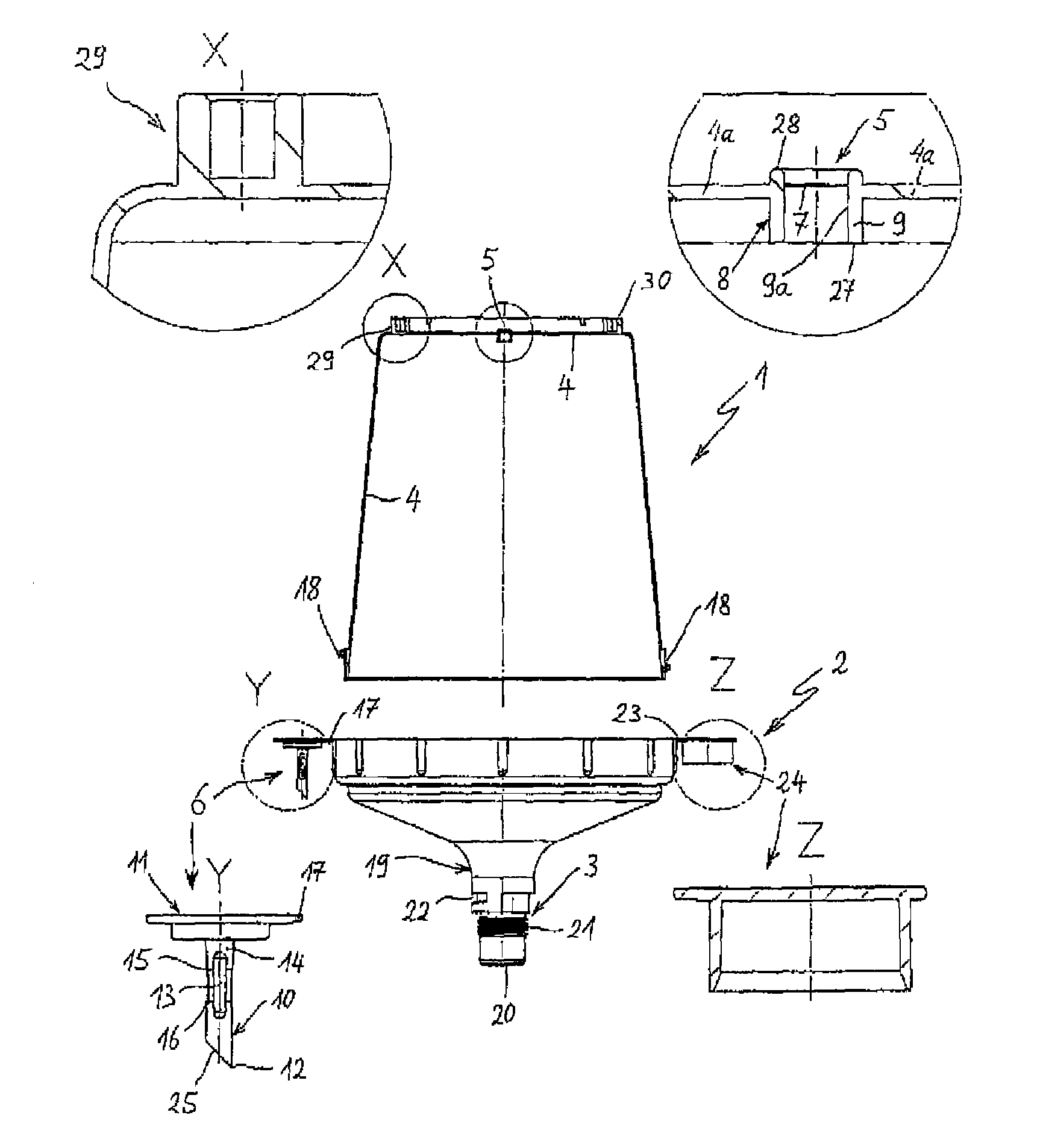 Paint reservoir system for a paint spray gun