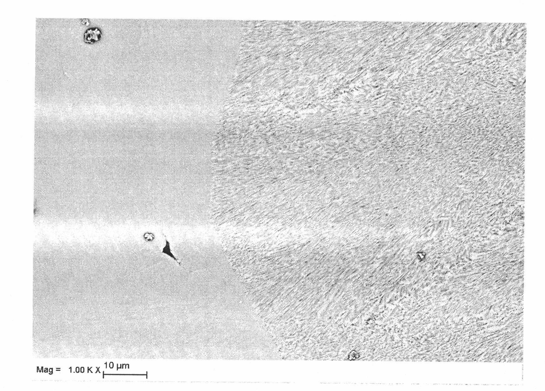 Method for obtaining aluminum oxide-based ternary melt grown ceramic tissue morphology