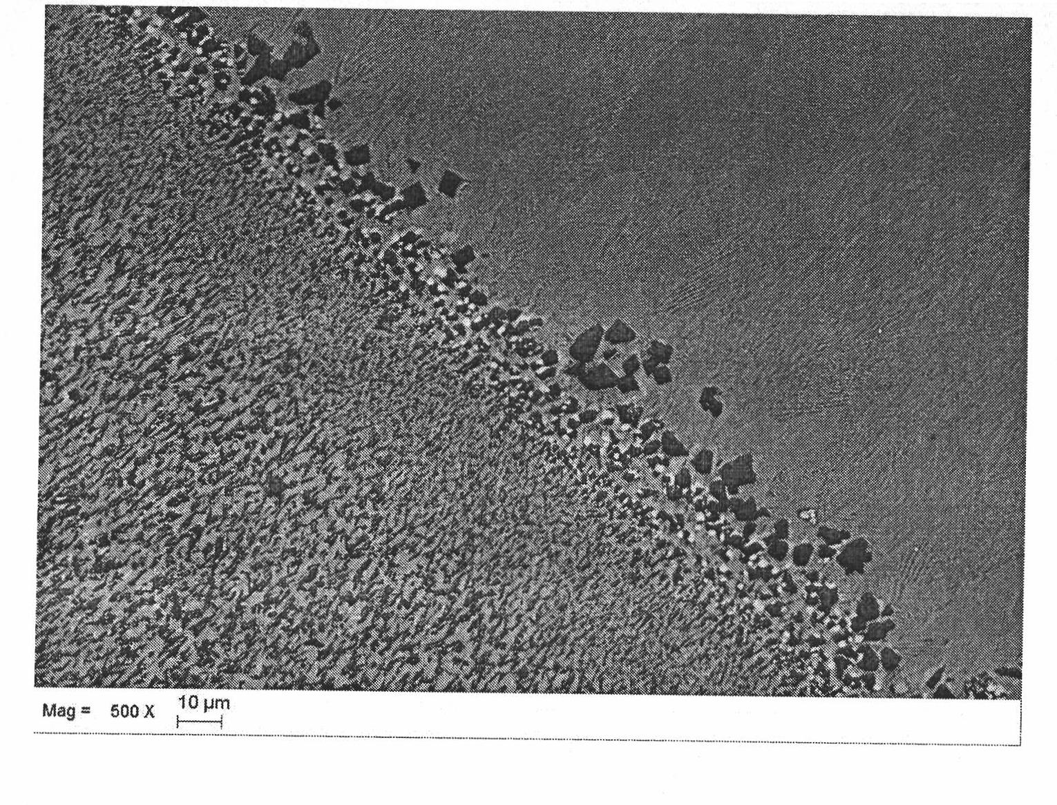 Method for obtaining aluminum oxide-based ternary melt grown ceramic tissue morphology