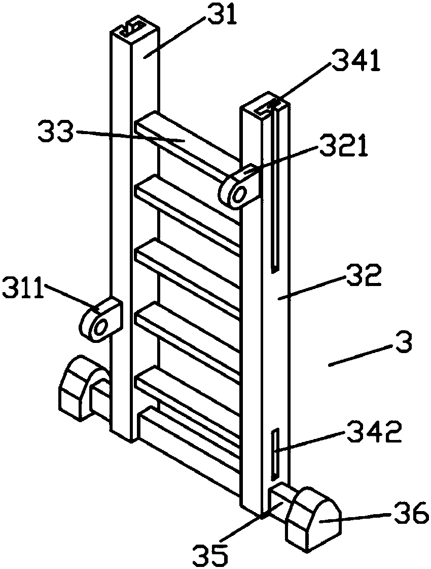 A mobile lifting scaffold