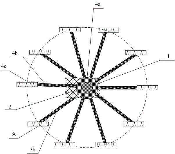 Vertical axis wind power generation structure capable of achieving high power