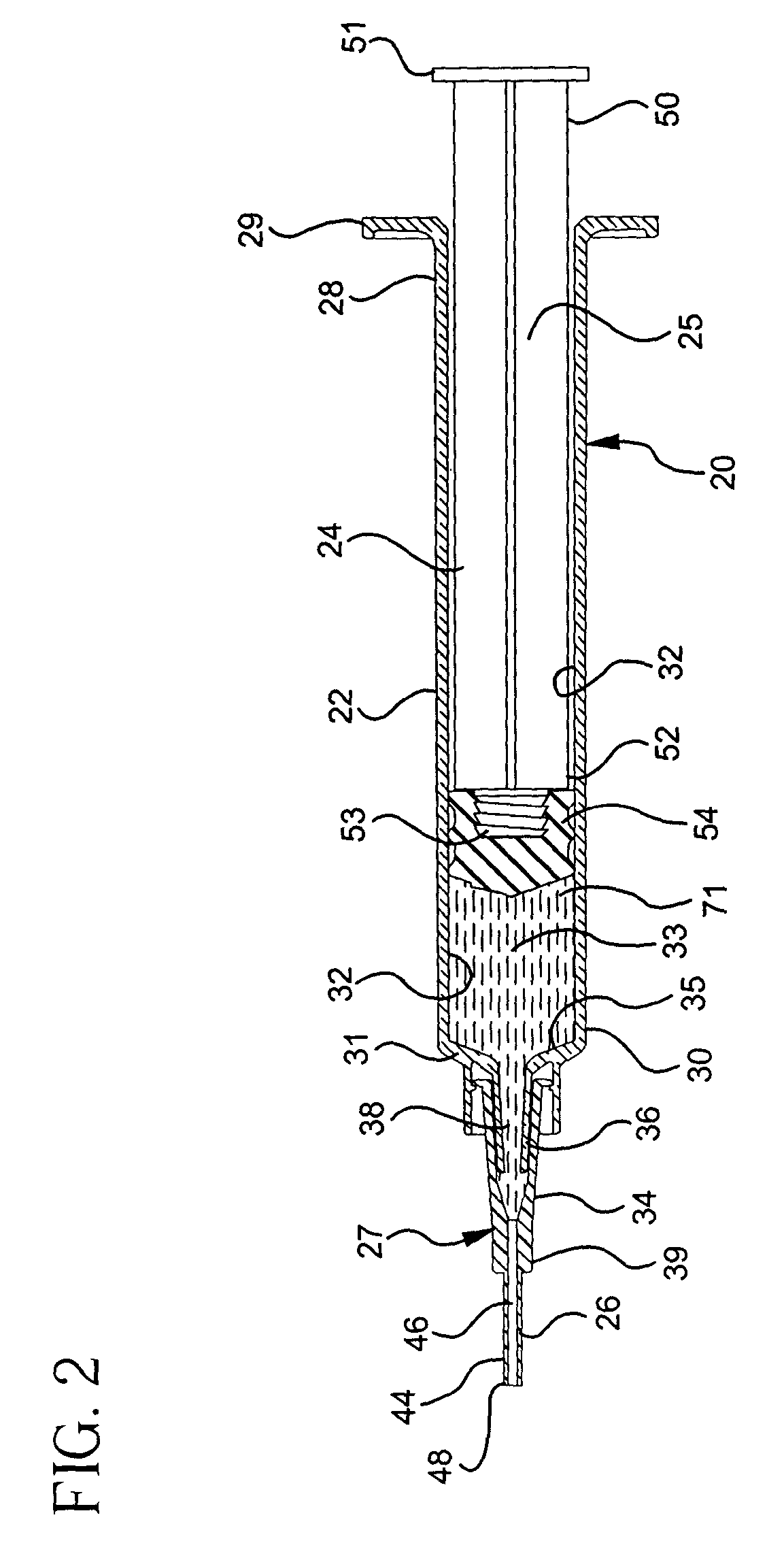 Flush syringe having anti-reflux stopper