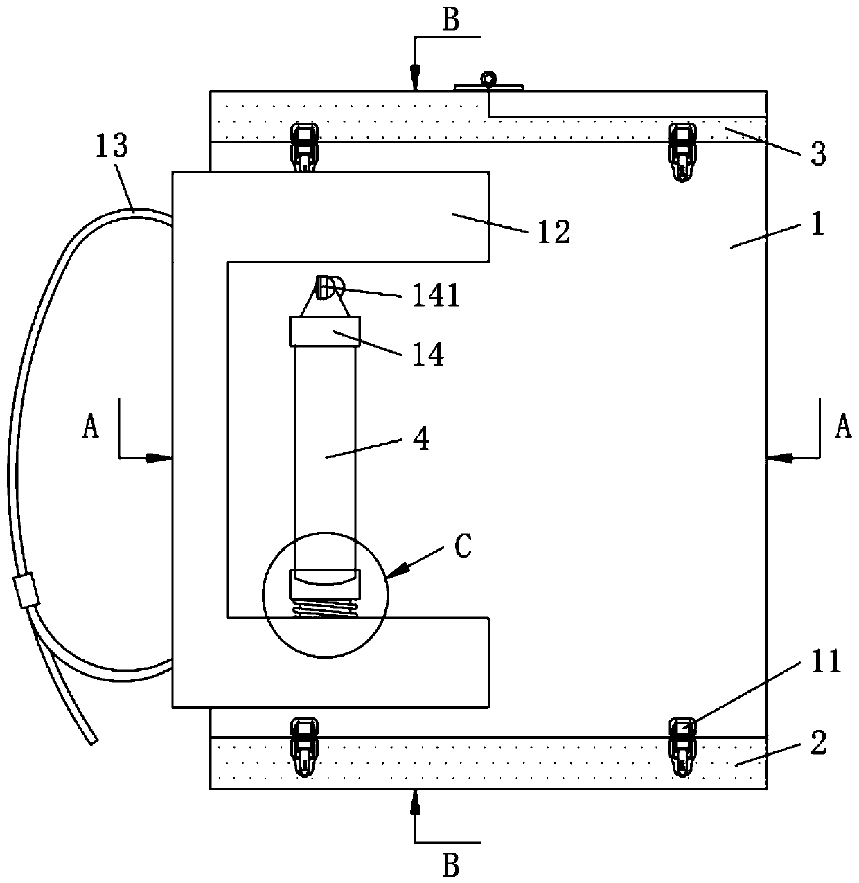 Refrigerating device capable of being used outdoors for long time