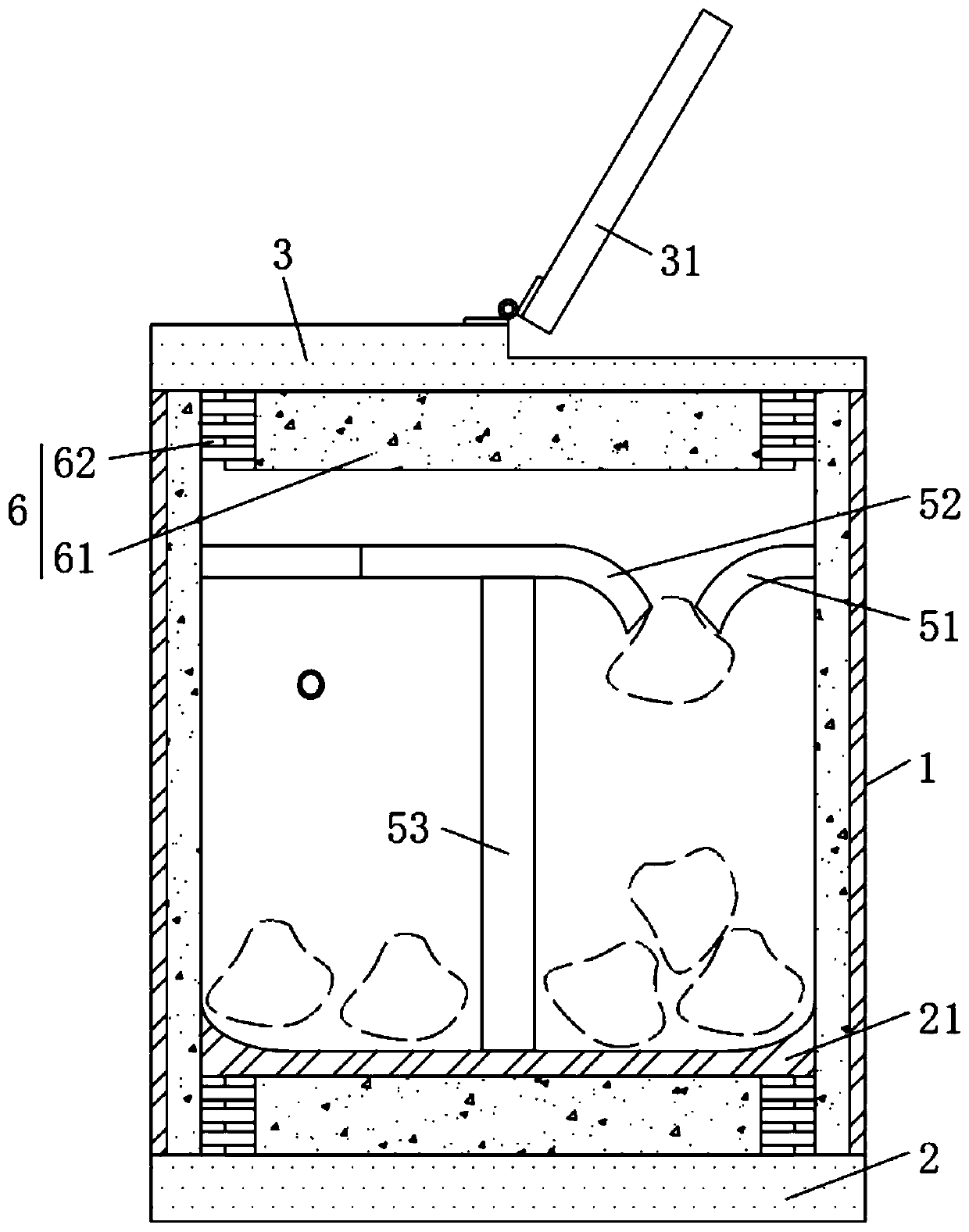 Refrigerating device capable of being used outdoors for long time