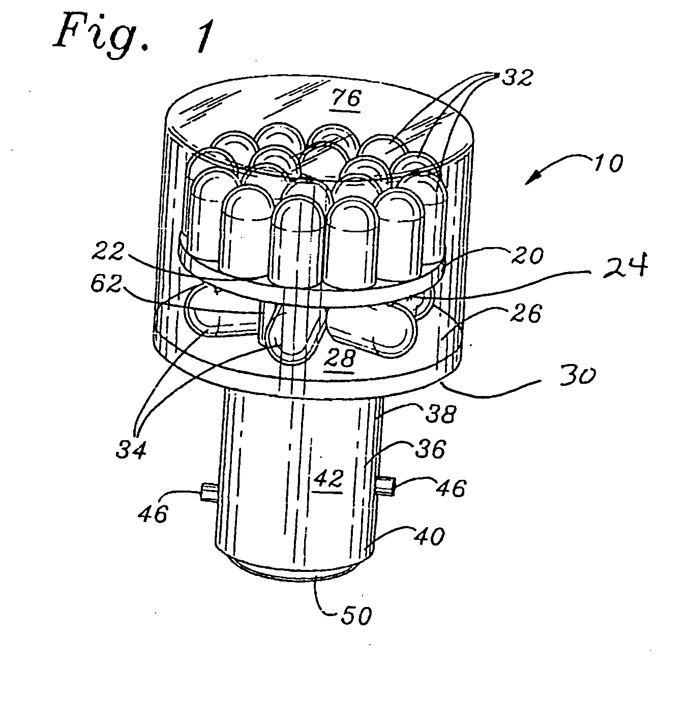 Two circuit led light bulb