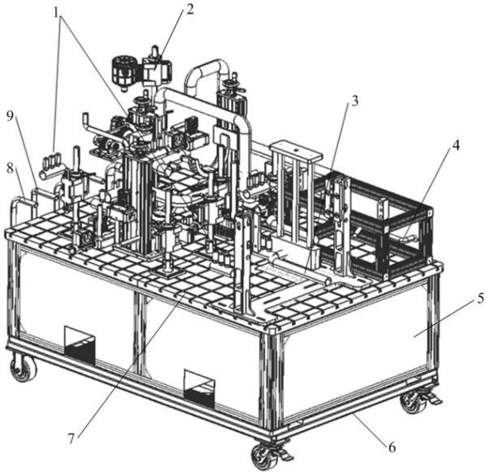 Testing device for parts of fuel cell system