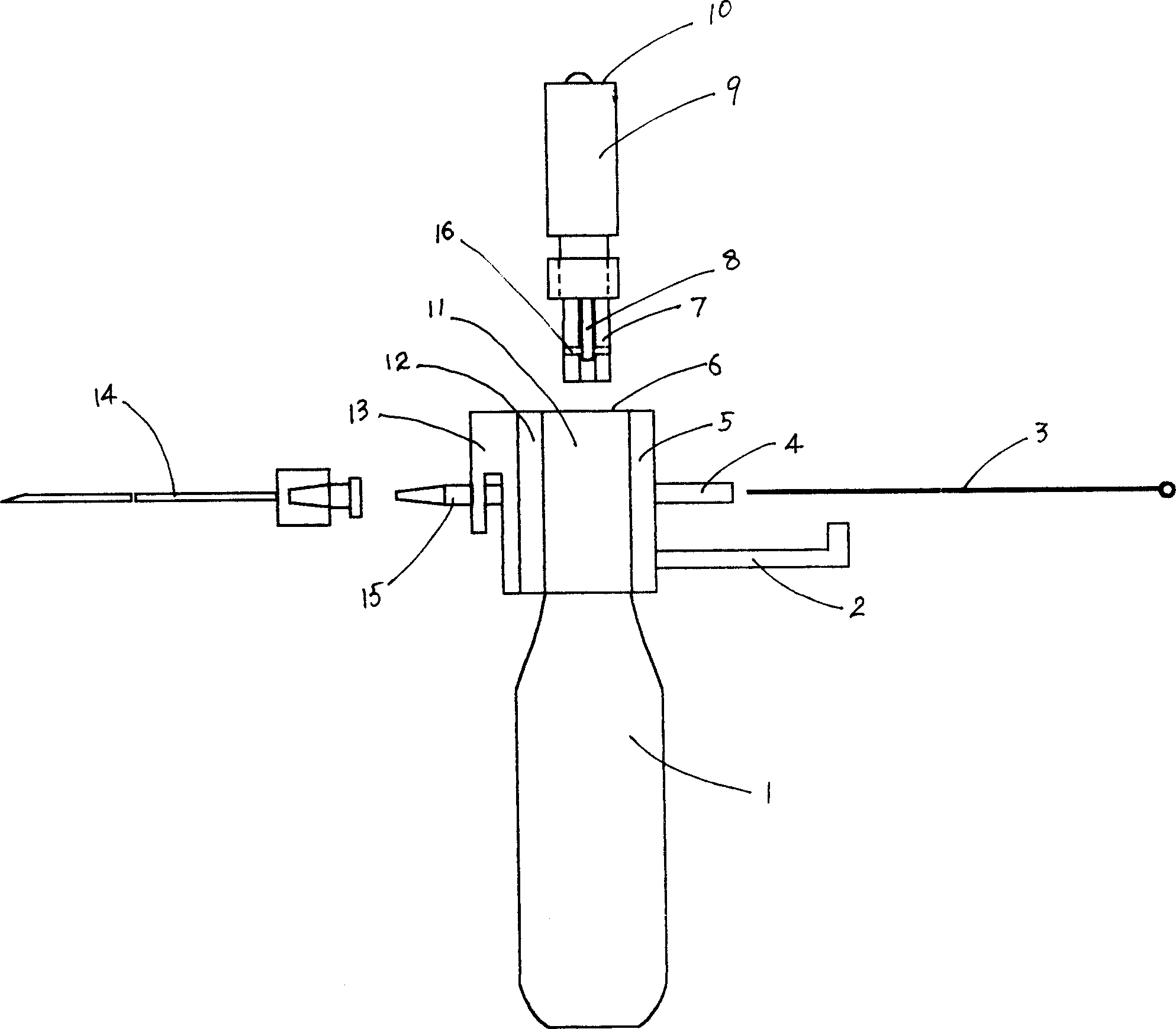 Radiotherapeutic particle implanting gun