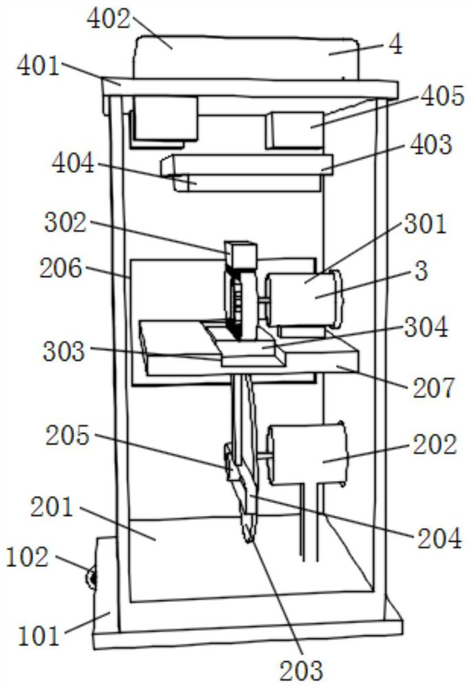 Plastic uptake heating forming device