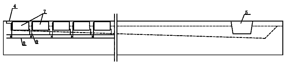 Water cooling type iron storage type iron runner structure