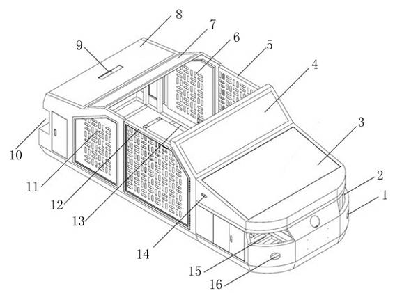 Electric checking device of pure electric automobile