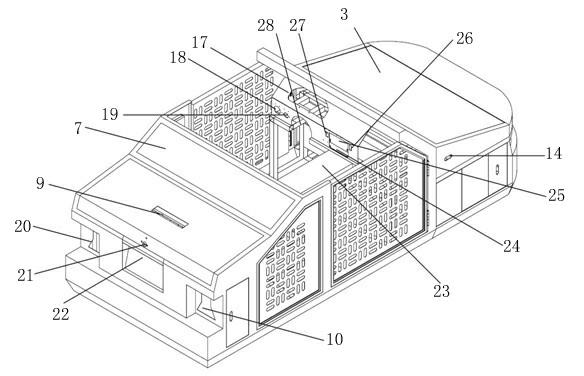 Electric checking device of pure electric automobile