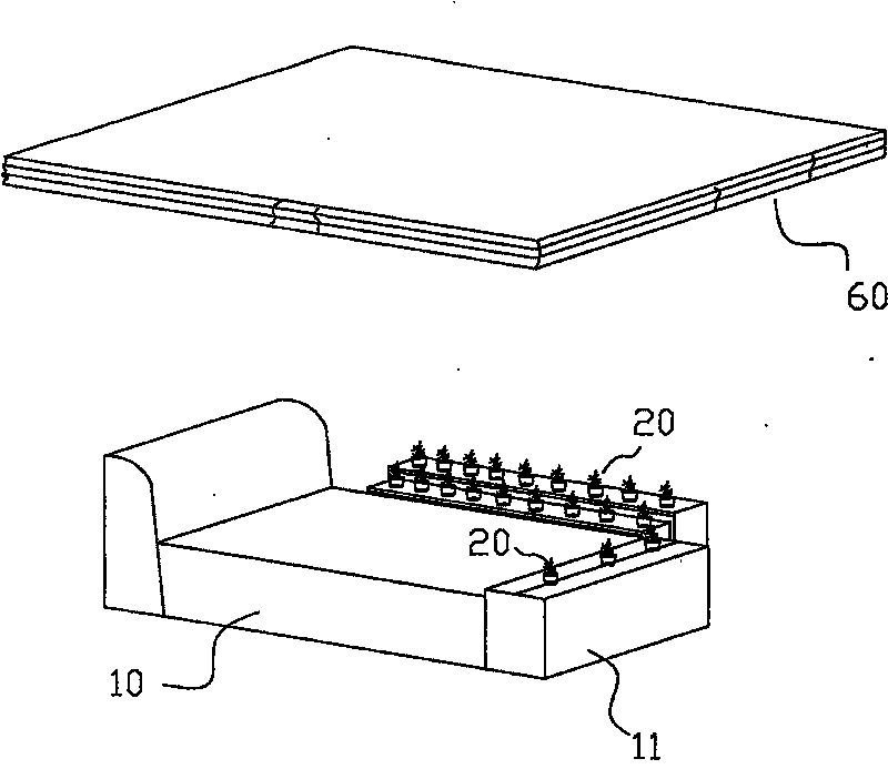 Multifunctional artificial ecology natural oxygen-bar life-prolonging bed