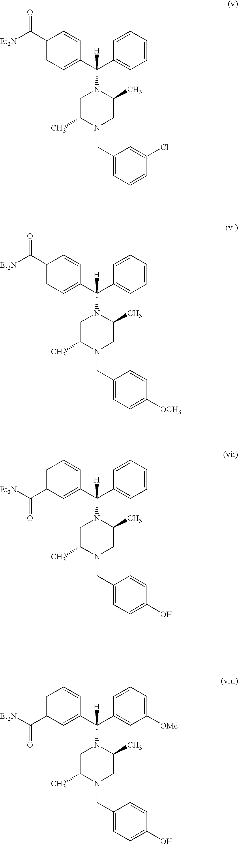 Method of treating depression with delta receptor agonist compounds