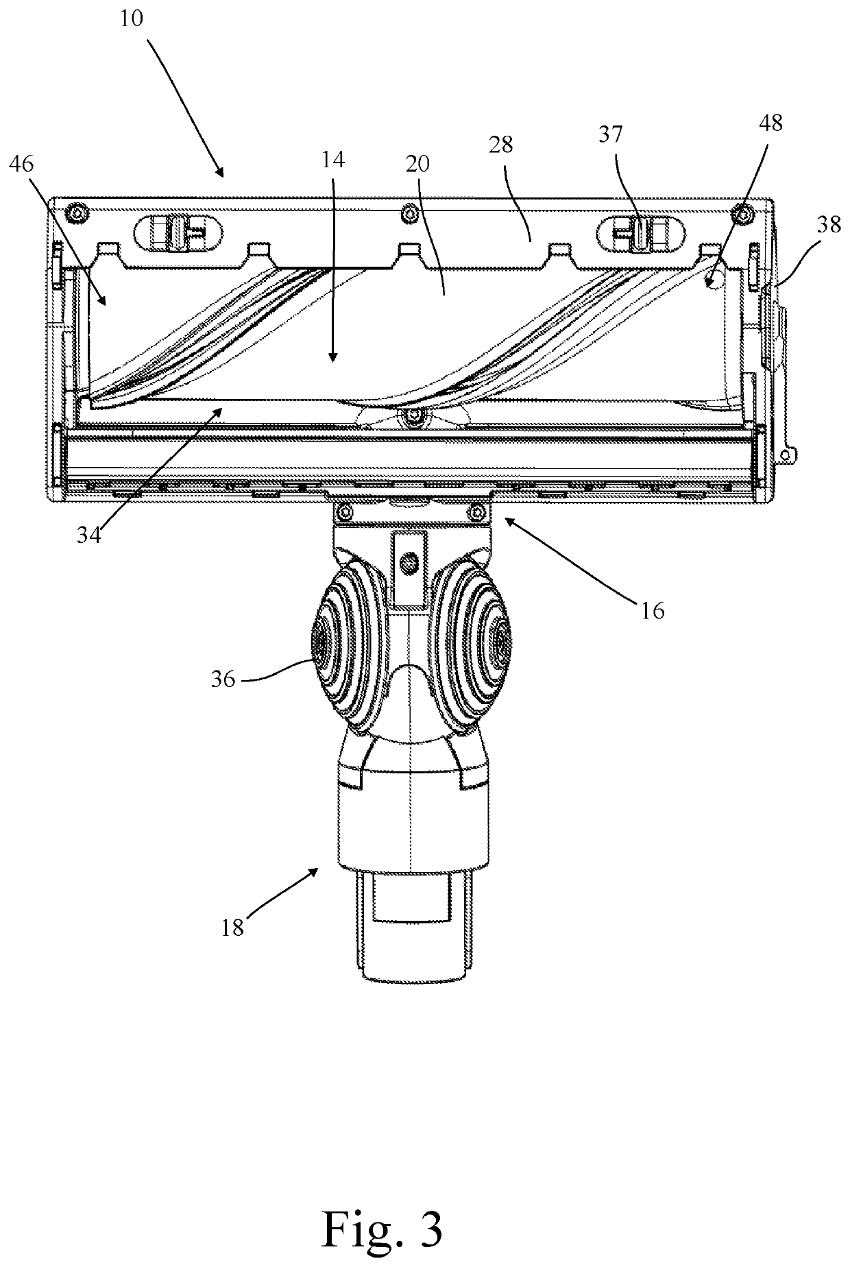 Cleaner head for a vacuum cleaner