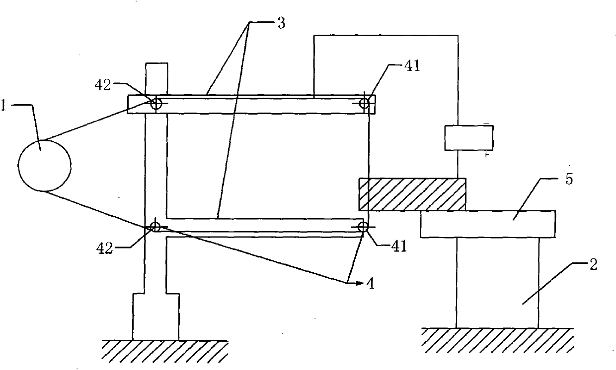 Medium-speed wire cutting method based on high-speed wire cutting machine tool