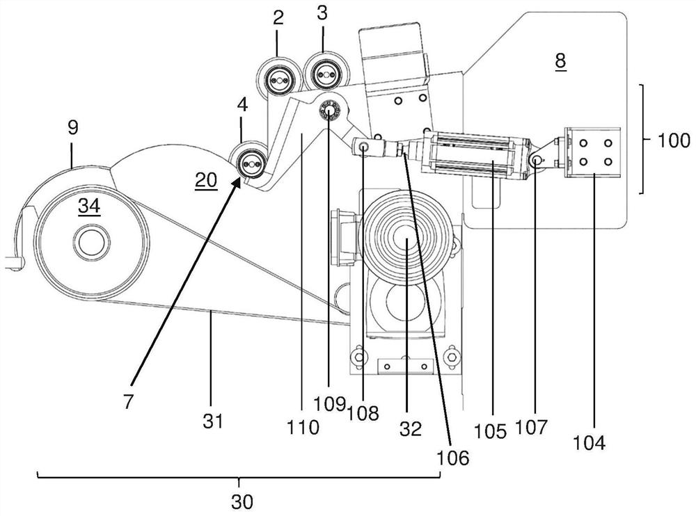 Devices for transporting winding shafts in web winding machines