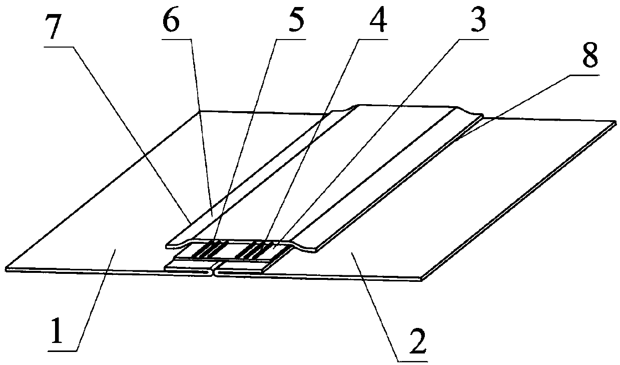 High-strength fiber reinforcement thin film sealing butt-joint structure universal for high altitude airship