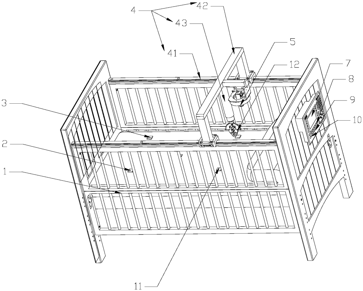 Smart bed assisting baby in sleeping