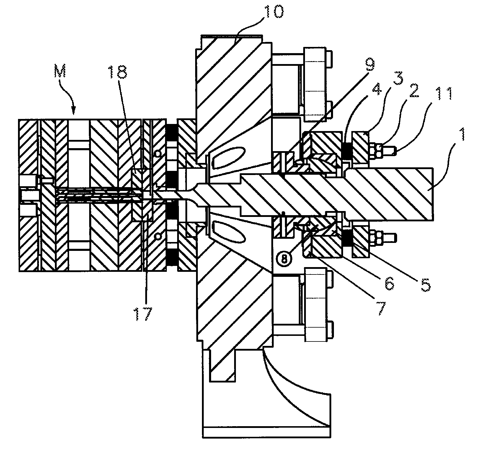 Ultrasonic device for moulding micro plastic parts