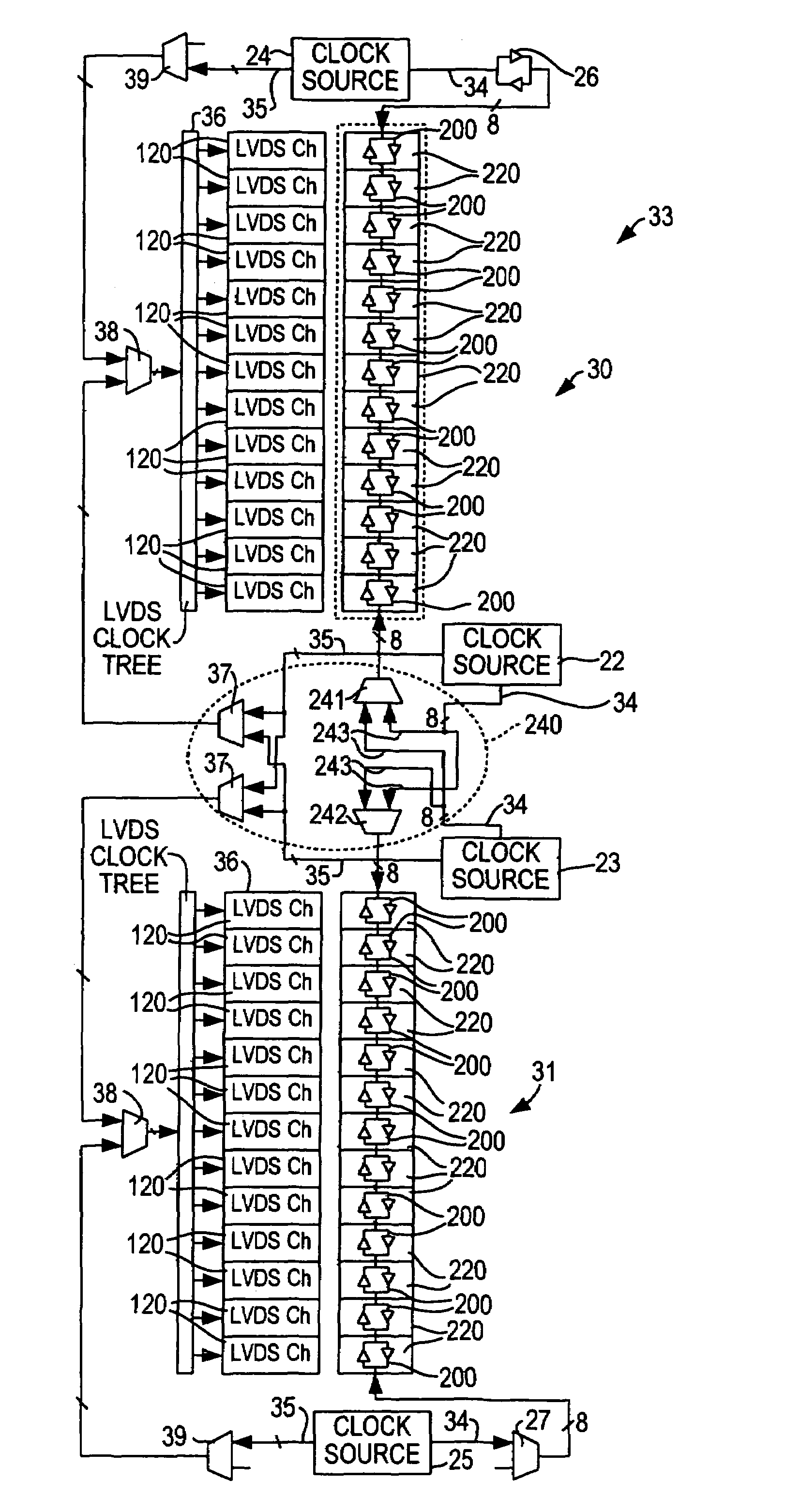 Configurable clock network for programmable logic device