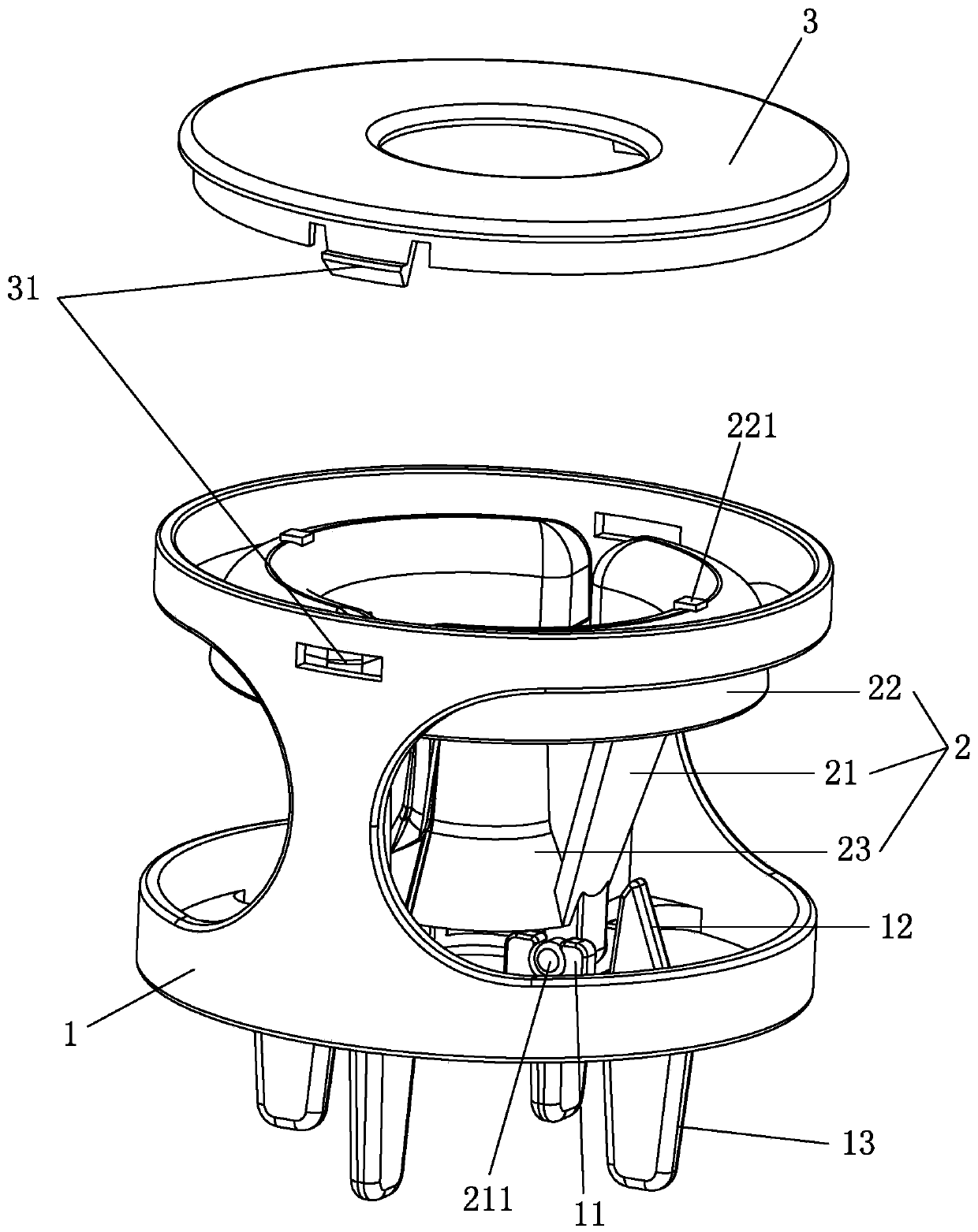 Novel humidifier atomization energy-gathering device