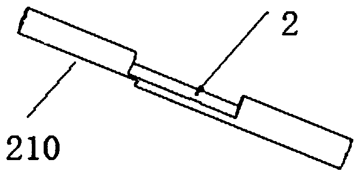 Water blocking belt longitudinal package auxiliary device