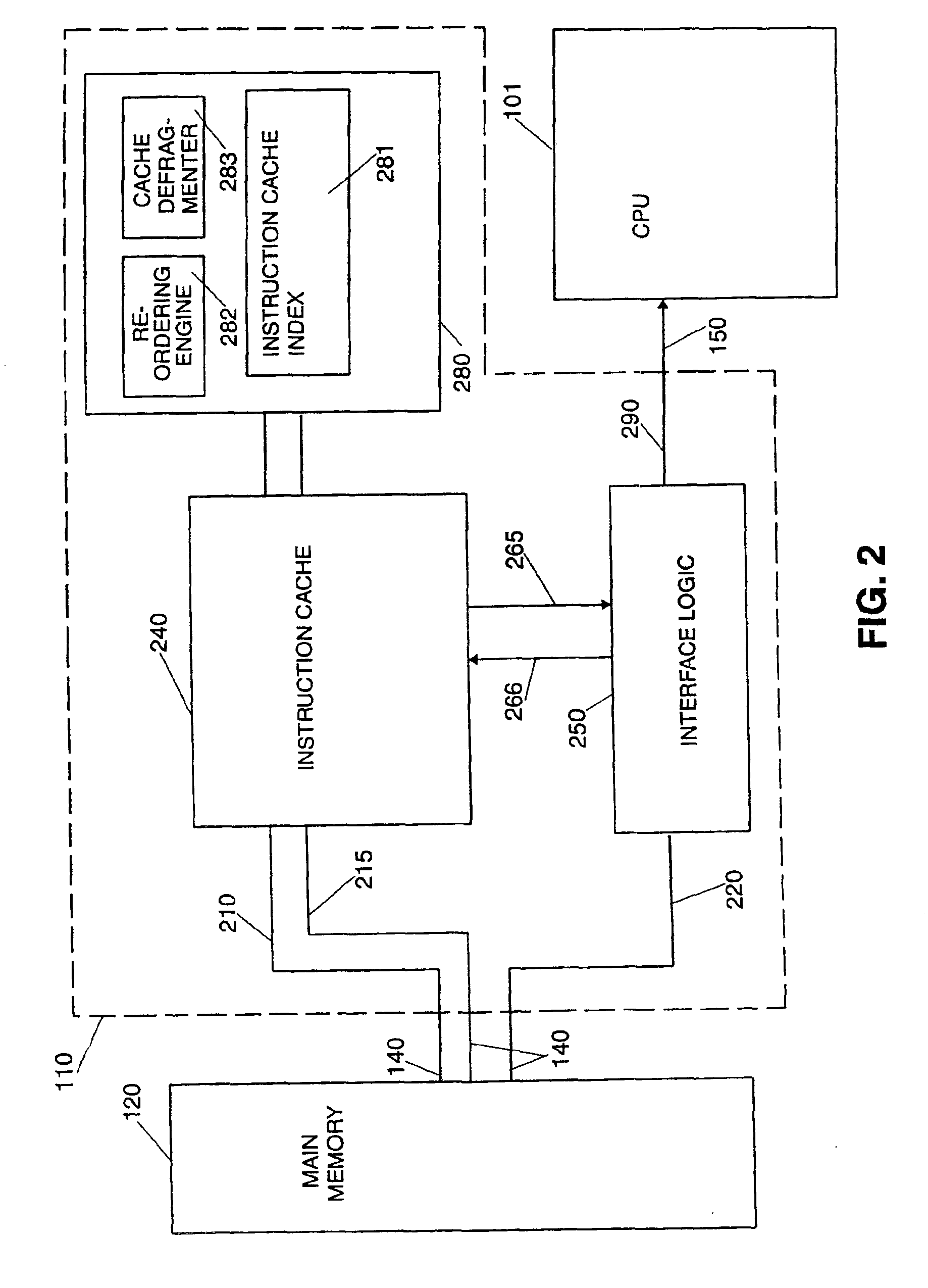 Scheme for reordering instructions via an instruction caching mechanism