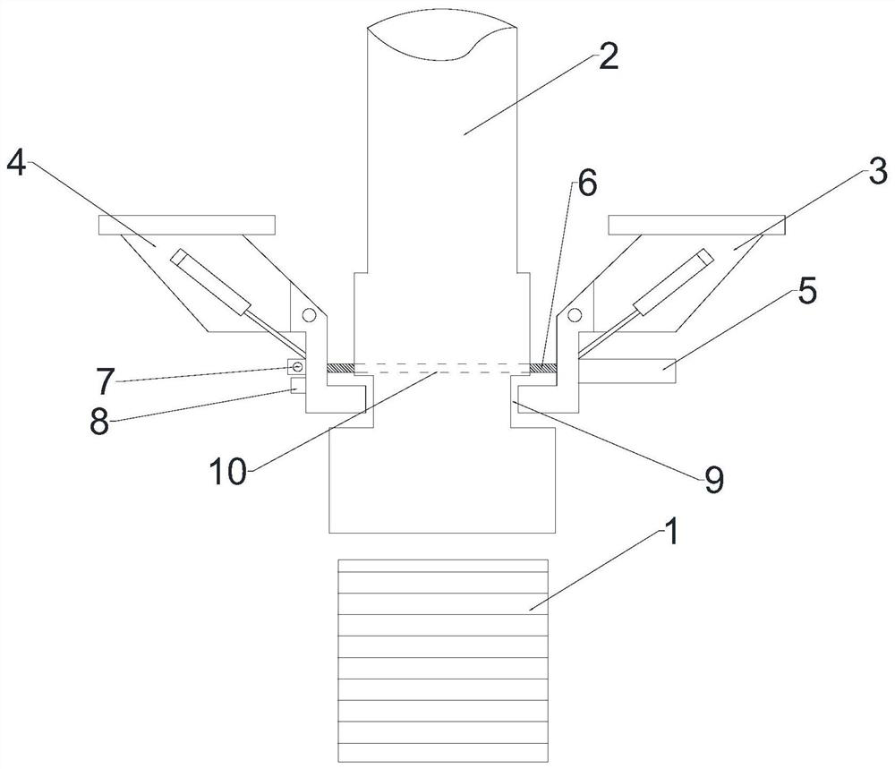 Vertical roller cardan shaft safety device and using method