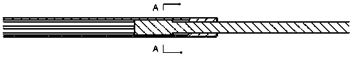 A retractable gas supply duct for a slender combustion chamber