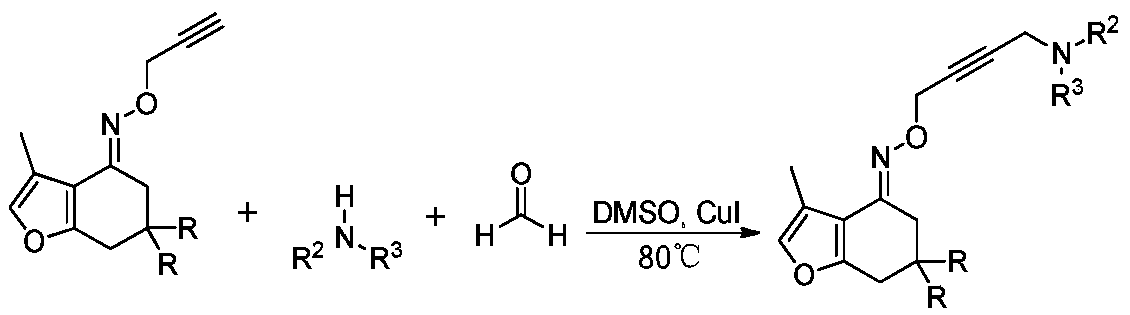 Tetrahydrobenzofuran Mannich alkali compounds, and preparation method and application thereof