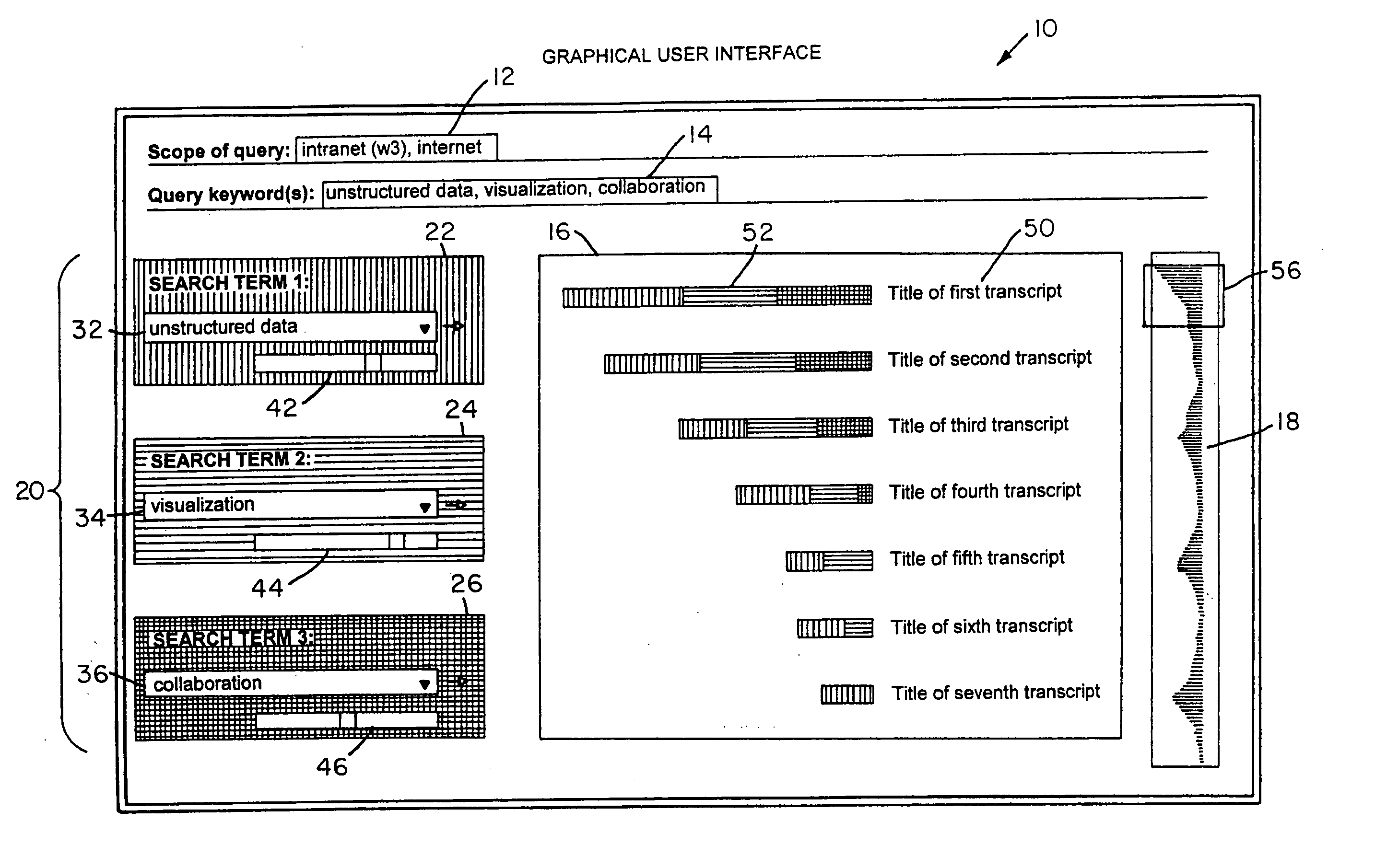 Method, system, and article to provide data analysis or searching