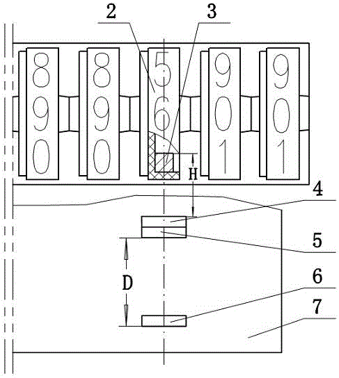 Membrane gas meter sampling and counting mechanism