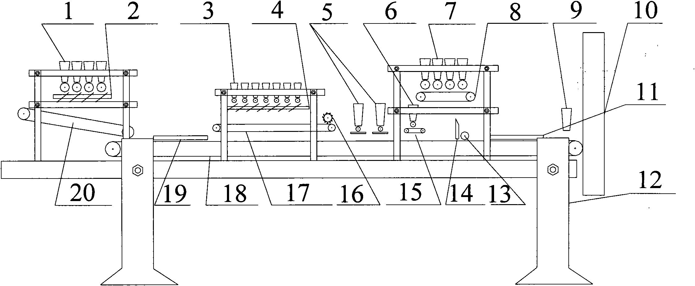 Process for distributing ceramic micro-powder bricks