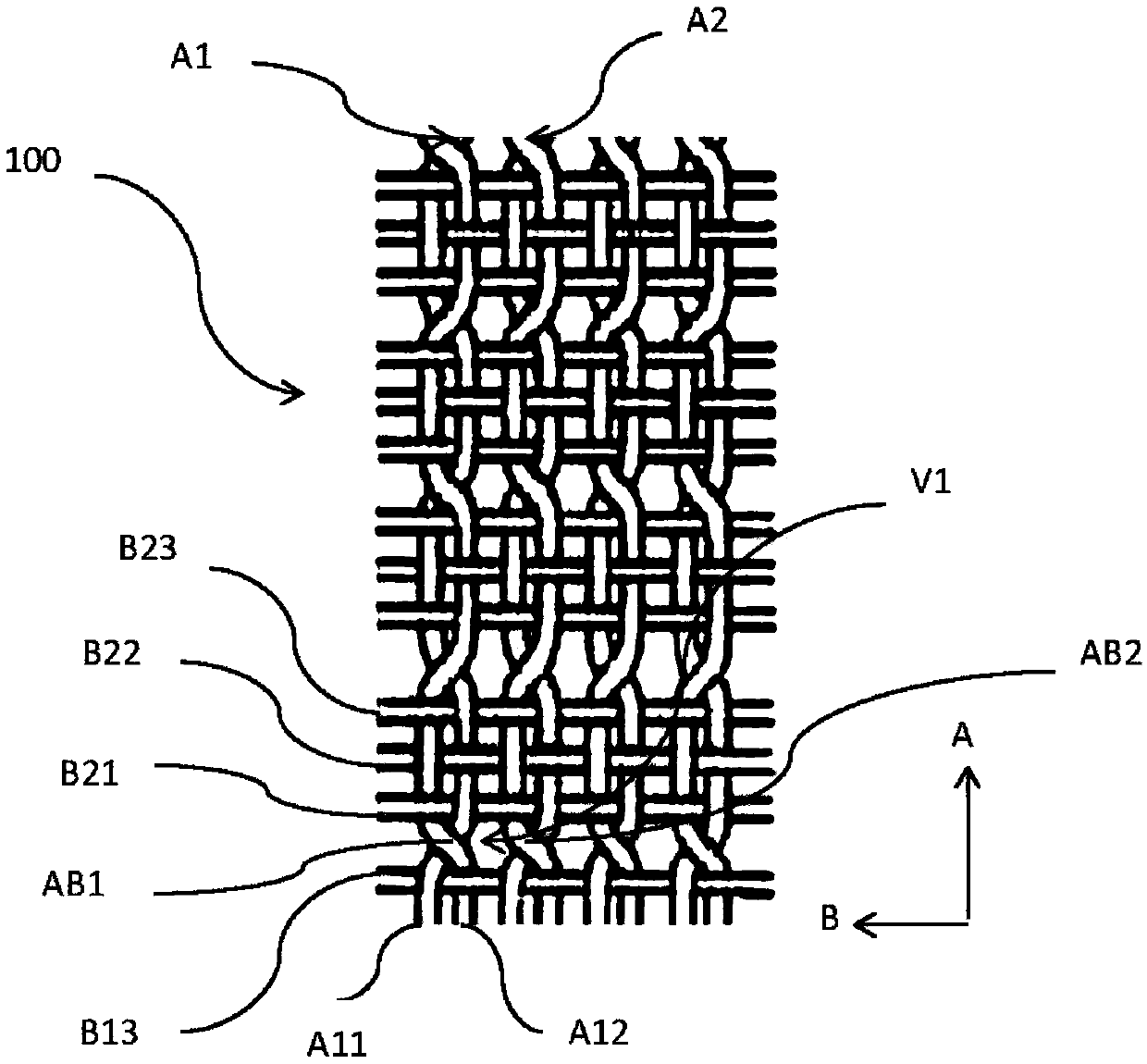 Fabric with breathable hollow hole tissue structure