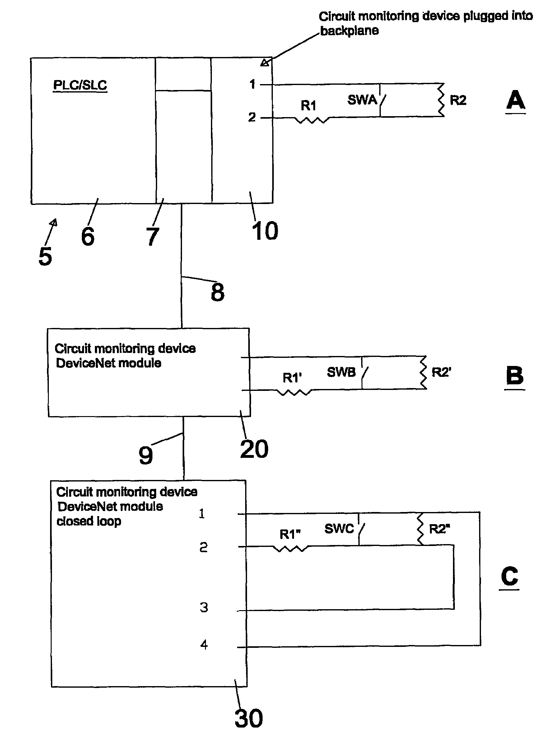 Circuit monitoring device