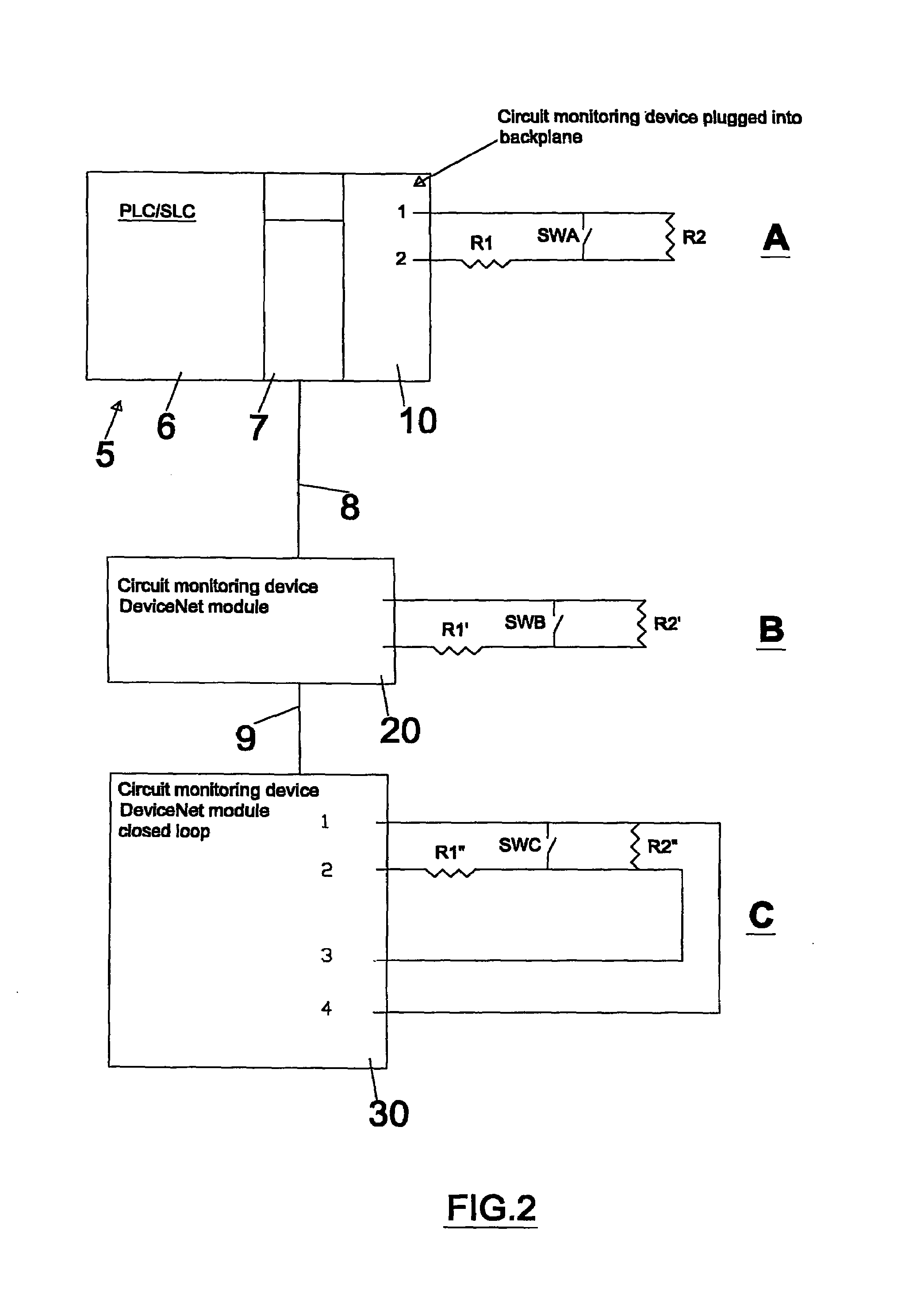 Circuit monitoring device