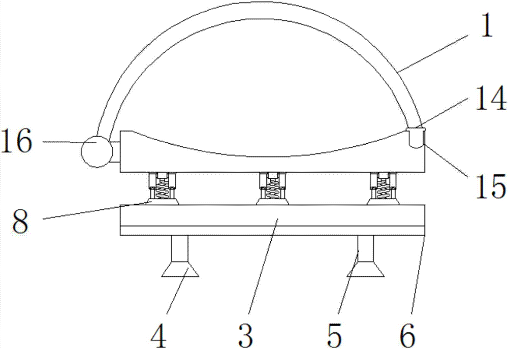 Supporting plate for pressure container