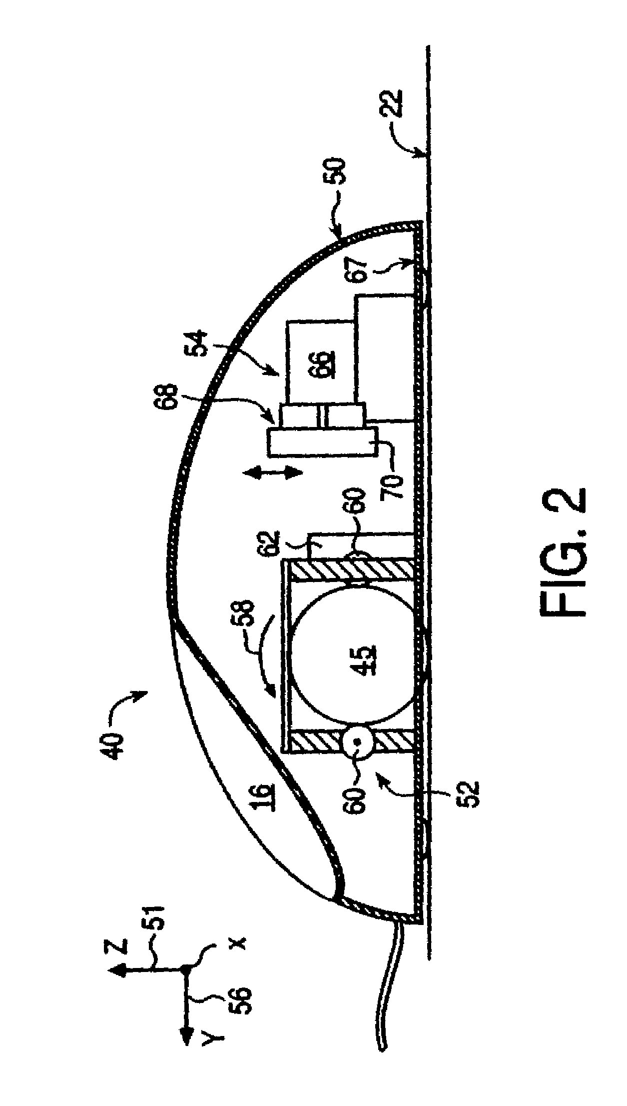 Haptic interface device and actuator assembly providing linear haptic sensations