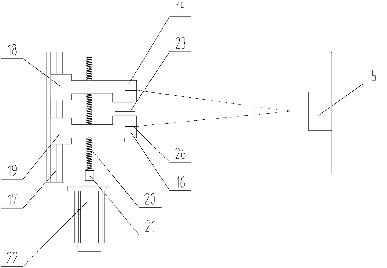 A device for detecting the thickness of steel strip coils for production