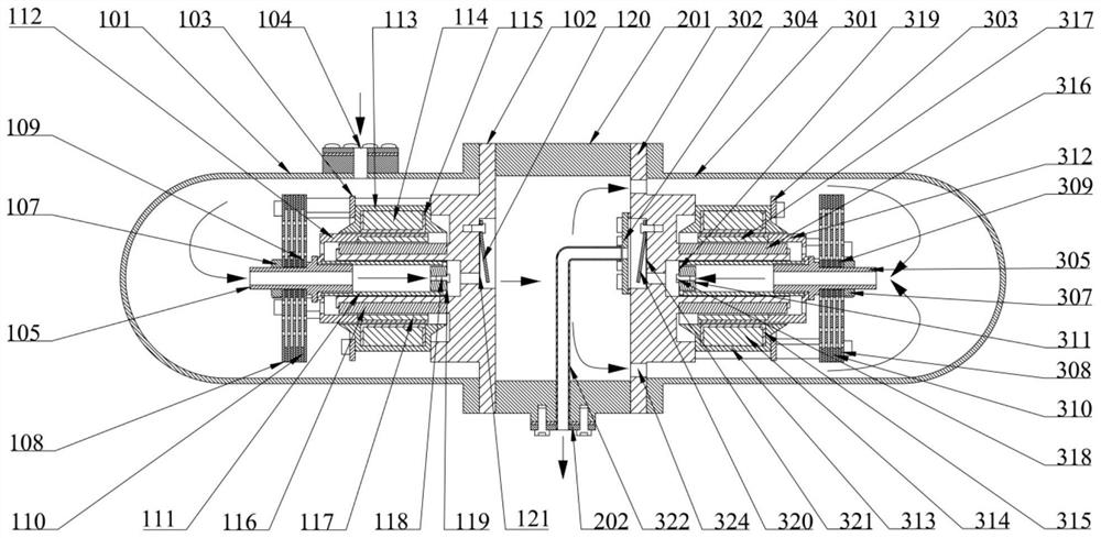 Miniature moving-magnetic series-connection two-stage linear compressor