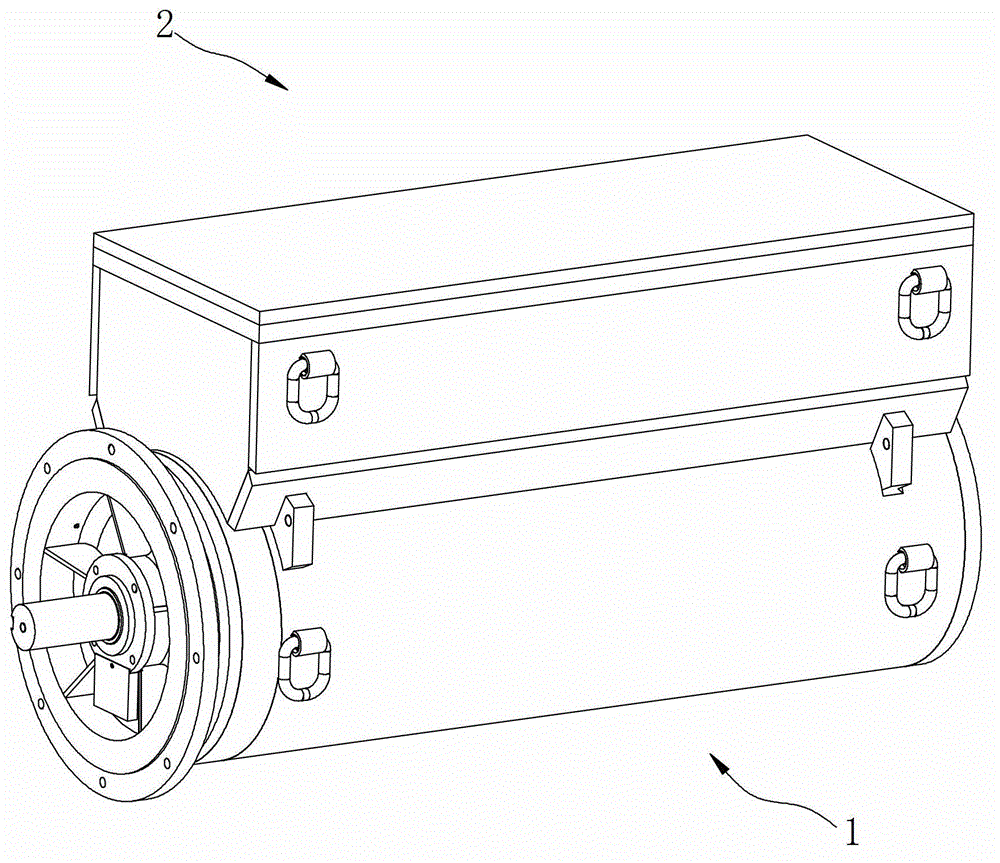 Flame-proof type frequency conversion integrated permanent-magnet synchronous motor