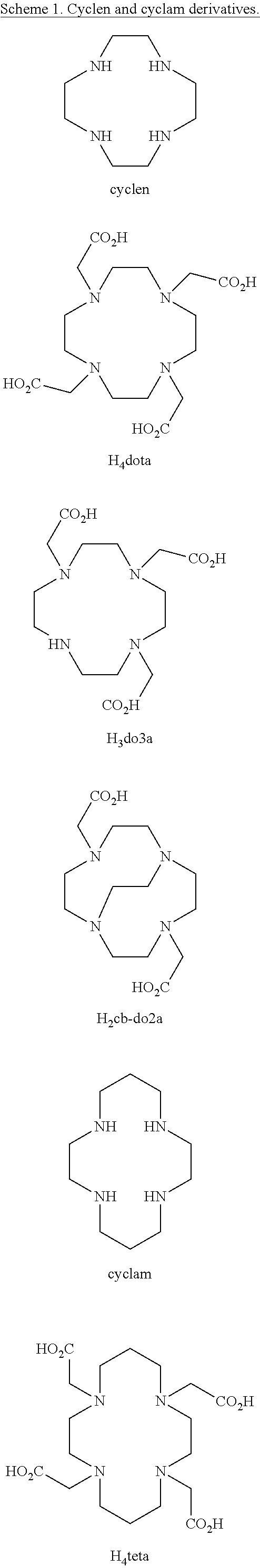 Picolinate cross-bridged cyclams, chelates with metallic cations and use thereof
