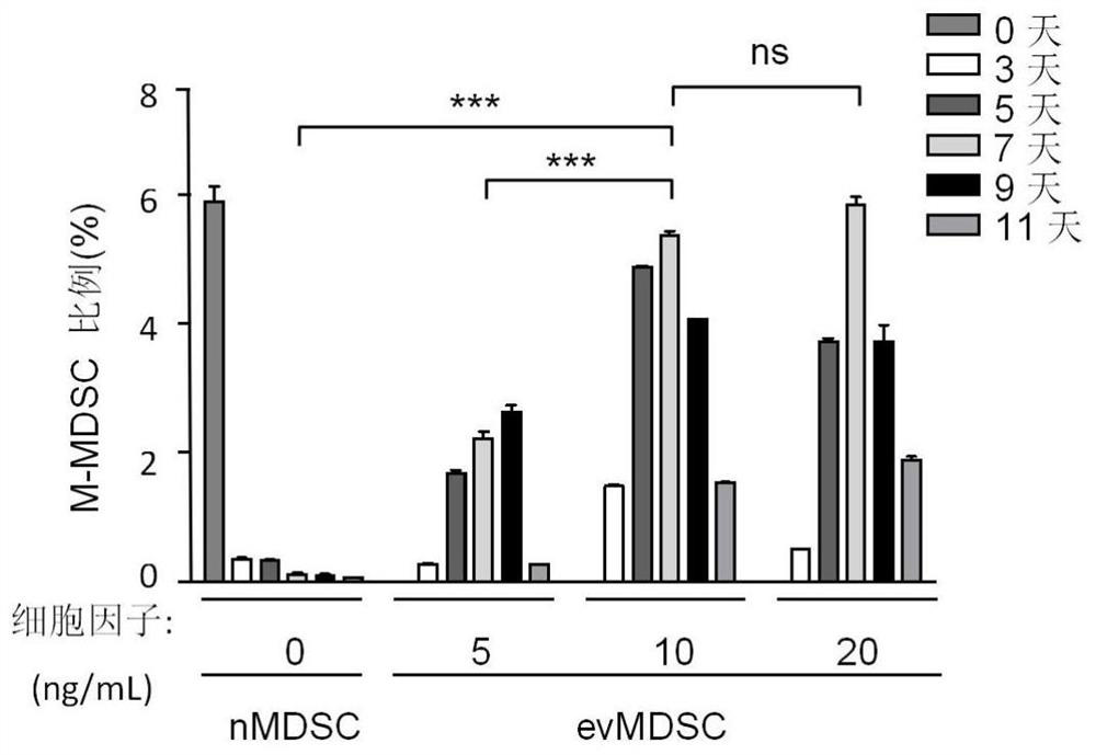 In-vitro induced immunosuppressive myeloid suppressive cell as well as preparation and application thereof