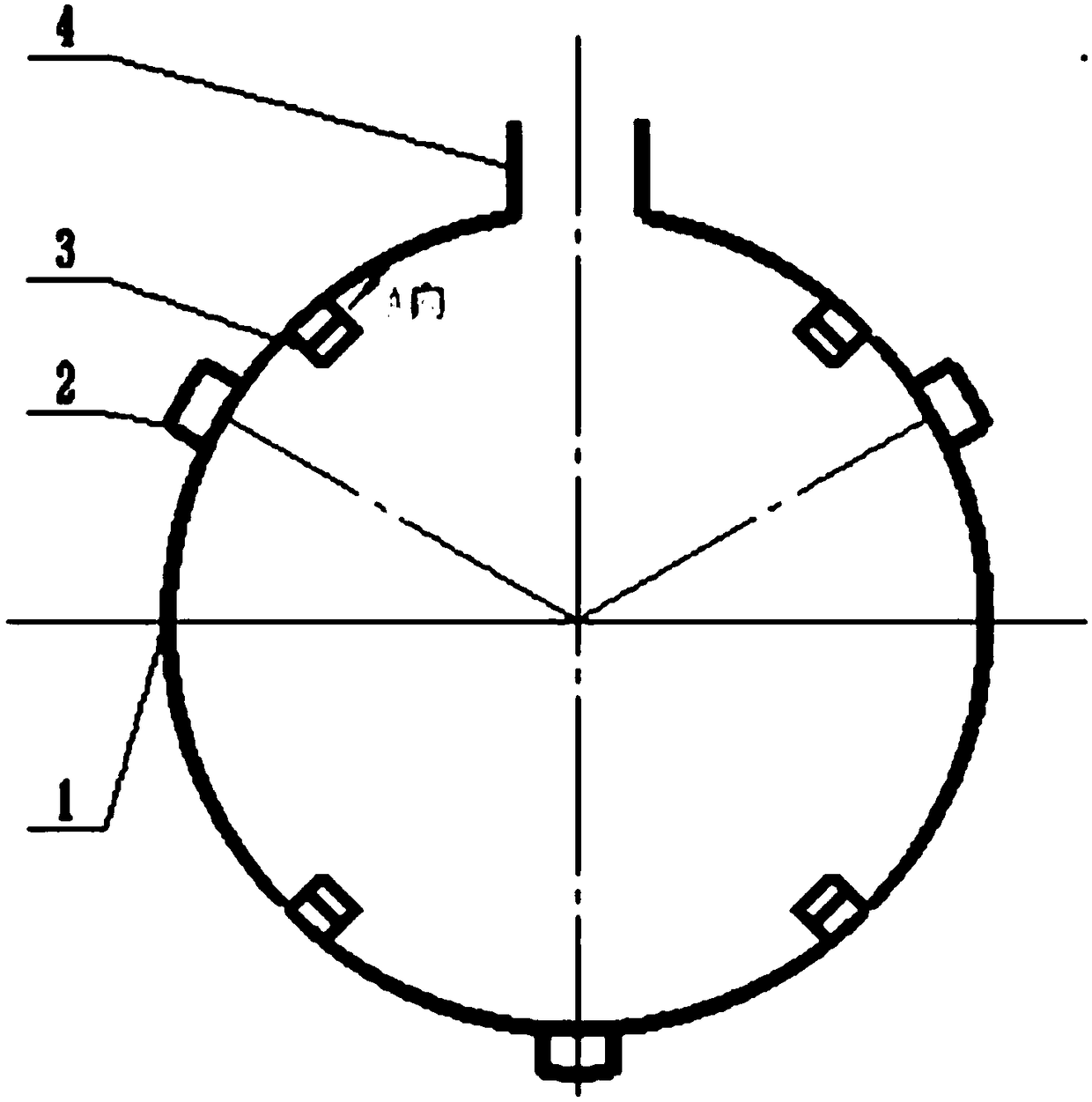 Rapid lifting device of angle steel straightening roll