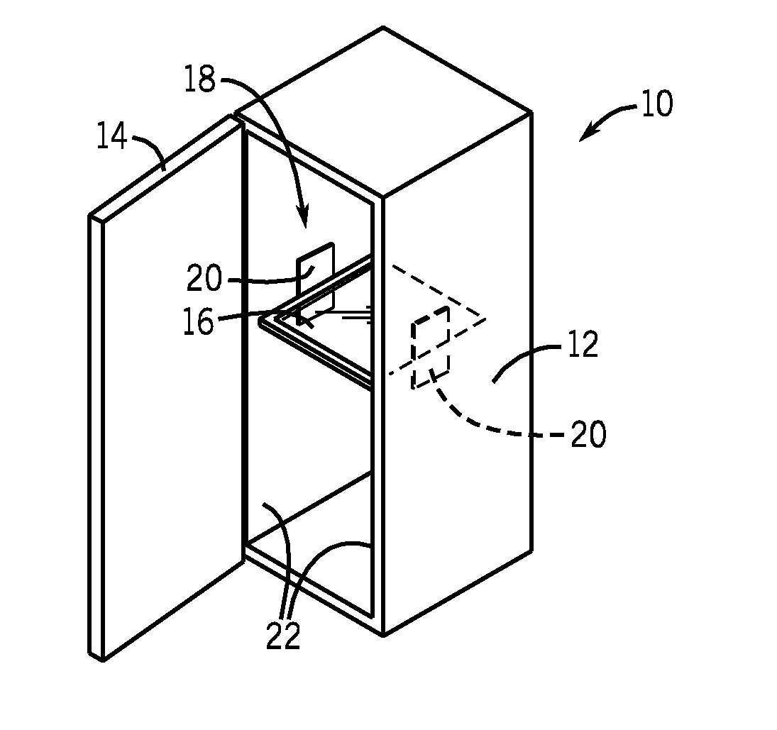 Refrigerator shelf adjustment system with in-shelf lighting