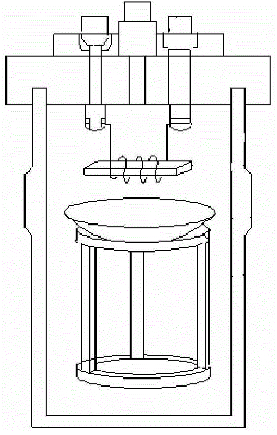 Boron powder combustion heat value testing device