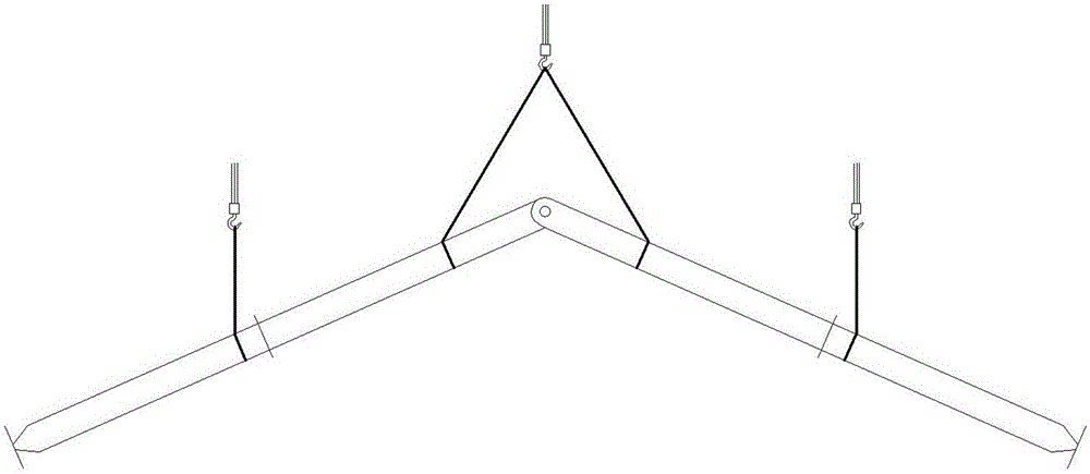 Lifting method of large-span steel structure