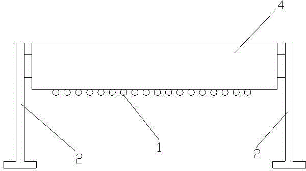 Low-resistance warp yarn lubricating device